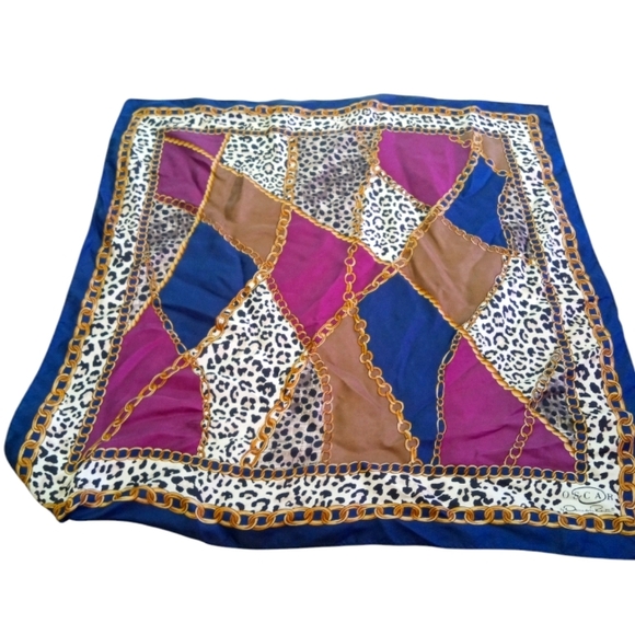 Vintage Oscar de la Renta silk scarf